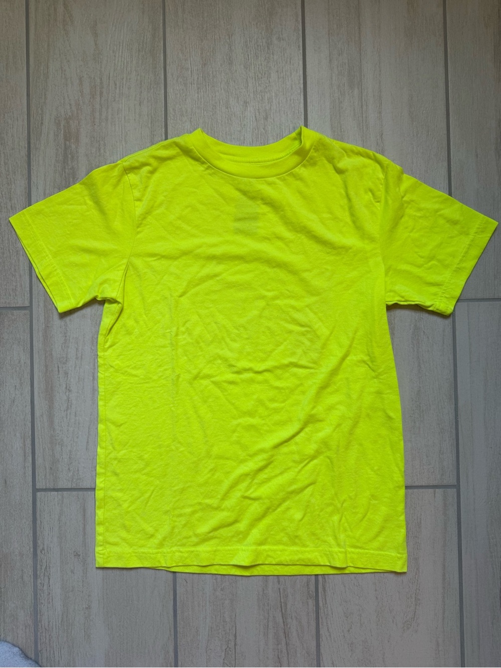 Old Navy Neon Yellow Short Sleeve Crew Tee